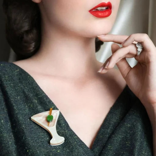 Hot Shaken, Not Stirred Brooch Brooches