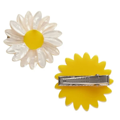 Hot She Loves Me Daisy Hair Clips Set - 2 Piece Hair Clips & Claws