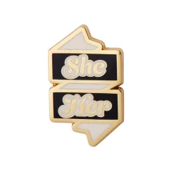 Store She/Her Pronoun Enamel Pin Enamel Pins