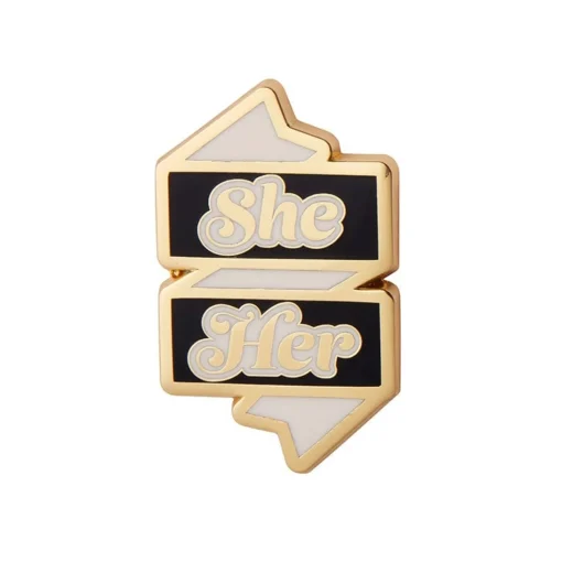 Store She/Her Pronoun Enamel Pin Enamel Pins