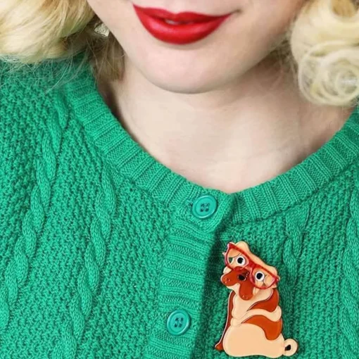Flash Sale Shi-Ping The Shar Pei Dog Brooch Brooches