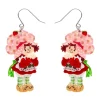 Hot Simple Strawberry Pleasures Drop Earrings Earrings