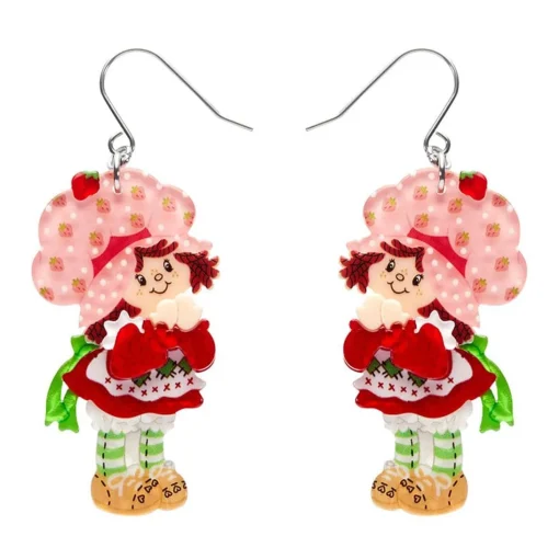 Hot Simple Strawberry Pleasures Drop Earrings Earrings