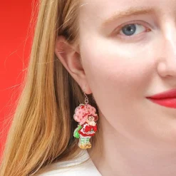 Hot Simple Strawberry Pleasures Drop Earrings Earrings