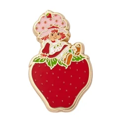 Sale Sitting On A Strawberry Enamel Pin Enamel Pins