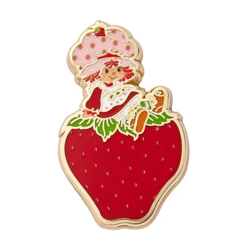 Sale Sitting On A Strawberry Enamel Pin Enamel Pins