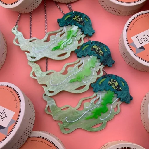 Clearance Slippin' Under Jellyfish Necklace Necklaces