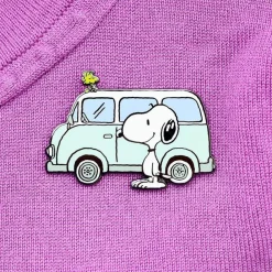Flash Sale Snoopy On The Road Enamel Pin Enamel Pins