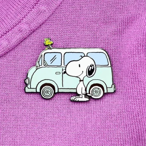 Flash Sale Snoopy On The Road Enamel Pin Enamel Pins