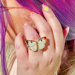 Discount Social Butterfly Statement Ring Rings