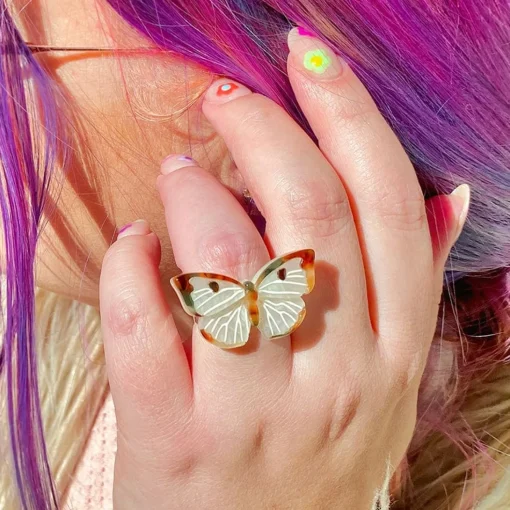 Discount Social Butterfly Statement Ring Rings