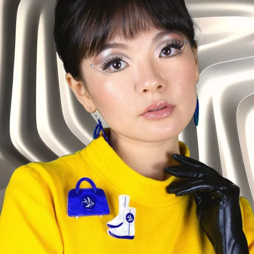 Discount Space Chic Souvenirs Double Brooch Brooches