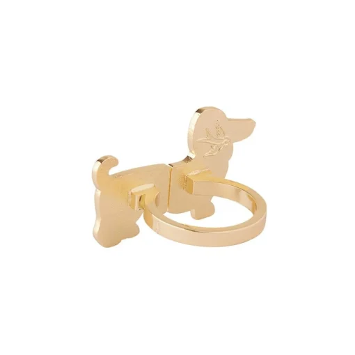 Cheap Spiffy The Supportive Dog Enamel Ring Rings