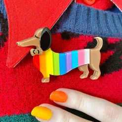 Cheap Spiffy The Supportive Dog Brooch Brooches