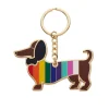 Online Spiffy The Supportive Dog Enamel Key Ring Enamel Key Rings