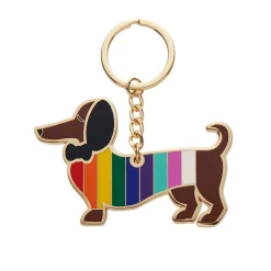 Online Spiffy The Supportive Dog Enamel Key Ring Enamel Key Rings