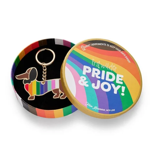 Online Spiffy The Supportive Dog Enamel Key Ring Enamel Key Rings
