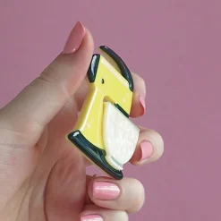 Cheap Spin Me Right Round Brooch - Lemon Brooches