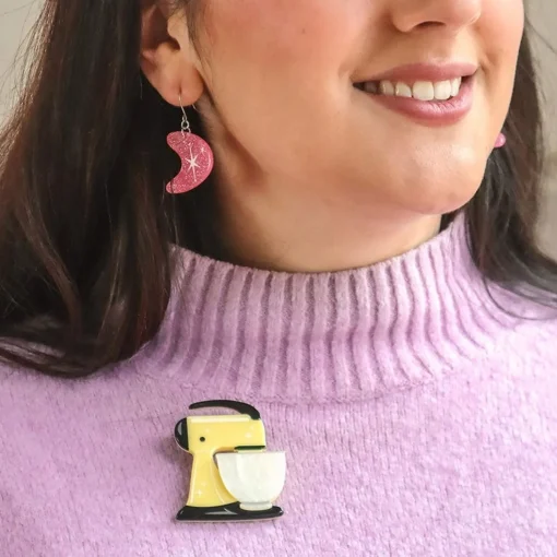 Cheap Spin Me Right Round Brooch - Lemon Brooches