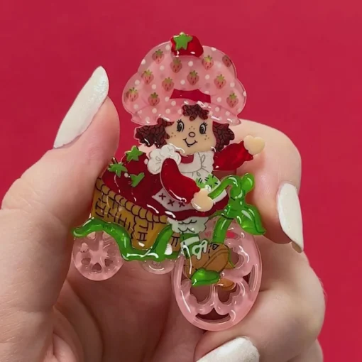 Online Strawberry Adventures Await Brooch Brooches