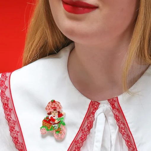 Online Strawberry Adventures Await Brooch Brooches
