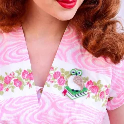 Best Studious Snow Owl Brooch Brooches