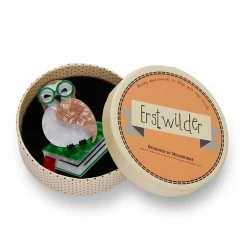 Best Studious Snow Owl Brooch Brooches