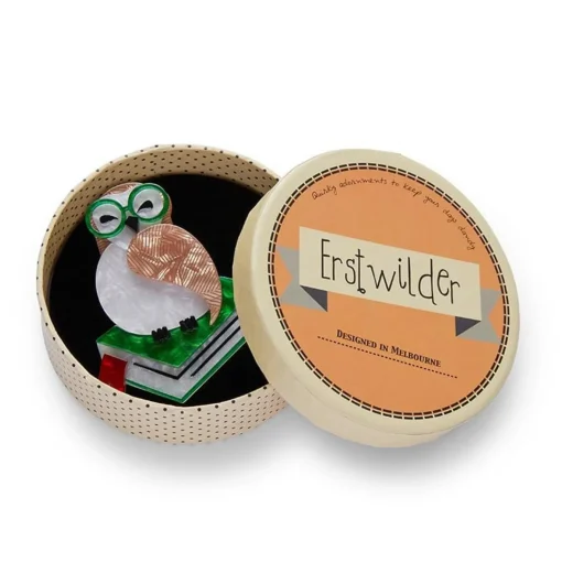 Best Studious Snow Owl Brooch Brooches