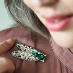 Best Summer Songstress Stone Set Crystal Brooch Brooches