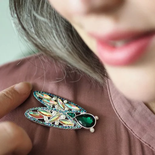 Best Summer Songstress Stone Set Crystal Brooch Brooches