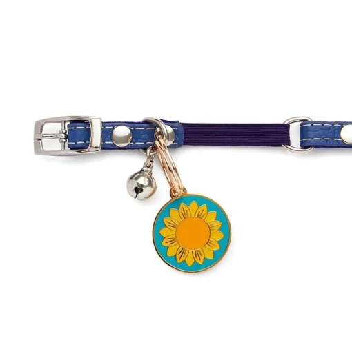 Best Sale Sumptuous Sunflower Enamel Pet Charm Enamel Key Rings