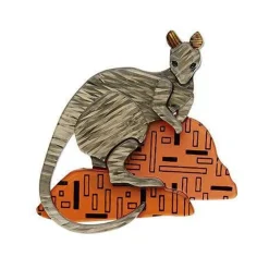 Fashion Sure-Footed Shy Guy Wallaby Brooch Brooches