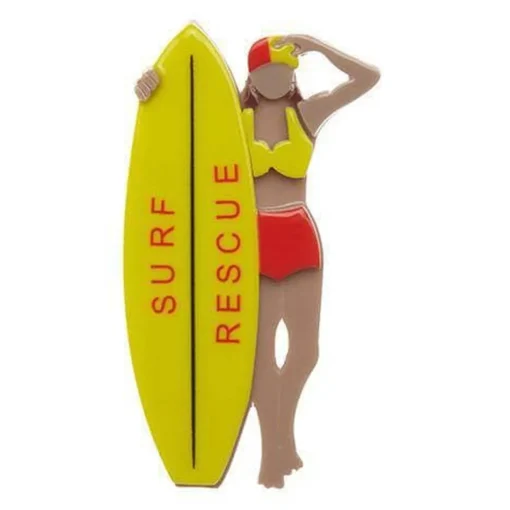 Hot Surf Rescue Brooch Brooches