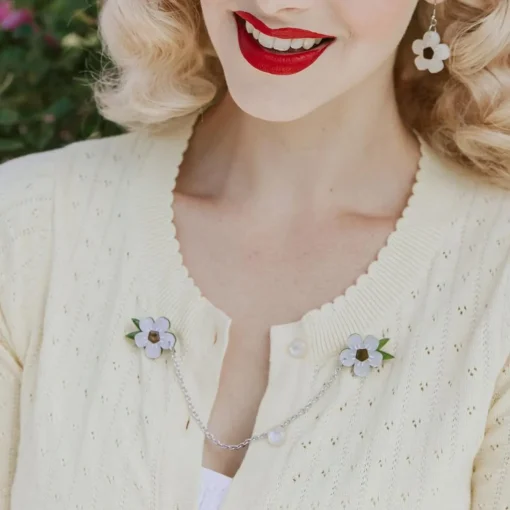 Hot Sweet Like Honey Cardigan Clips Brooches