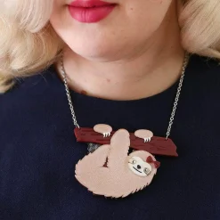 Online Sybil The Sloth Necklace Necklaces