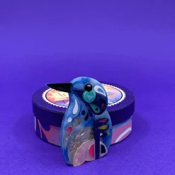 Hot The Astute Azure Kingfsher Brooch Brooches