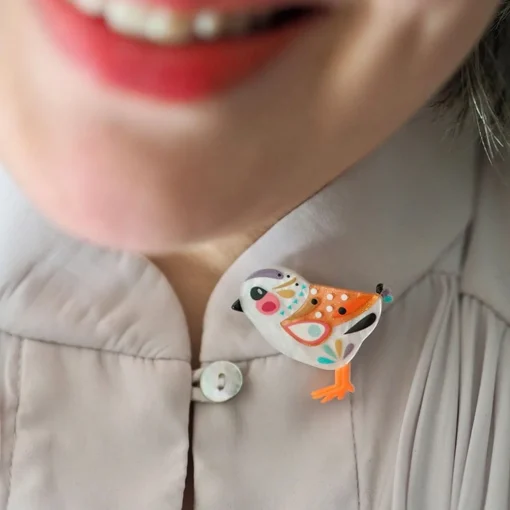 Clearance The Balanced Baby Sandpiper Mini Brooch Brooches