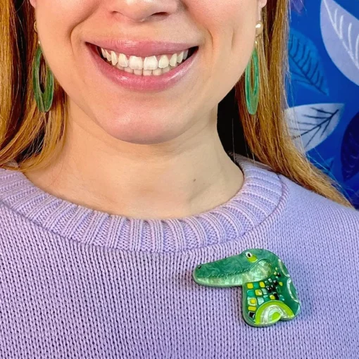 Cheap The Big Saltie Croc Brooch Brooches