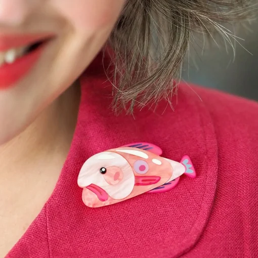 New The Blissful Blobfish Brooch Brooches