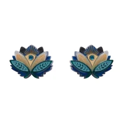 Online The Blue Lotus Stud Earrings Earrings