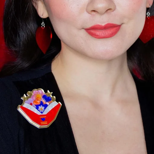 Fashion The Book Of Love Brooch Brooches