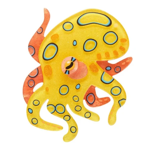 Best The Busy Blue-Ringed Octopus Brooch Brooches