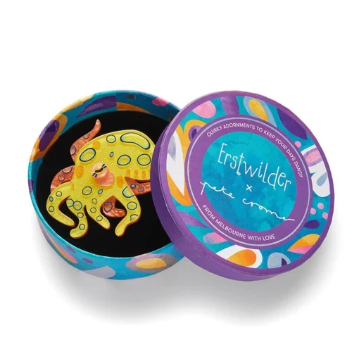 Best The Busy Blue-Ringed Octopus Brooch Brooches