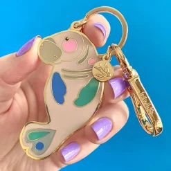 New The Dutiful Dugong Enamel Key Ring Enamel Key Rings