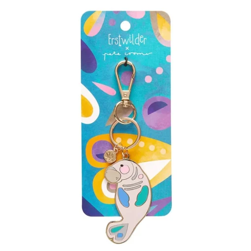 New The Dutiful Dugong Enamel Key Ring Enamel Key Rings