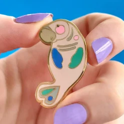 Fashion The Dutiful Dugong Enamel Pin Enamel Pins