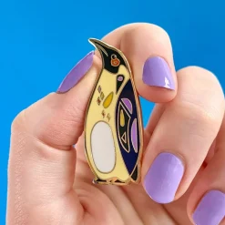Clearance The Emboldened Emperor Penguin Enamel Pin Enamel Pins