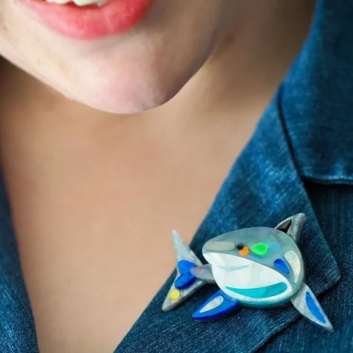 Best The Guileless Great White Shark Brooch Brooches