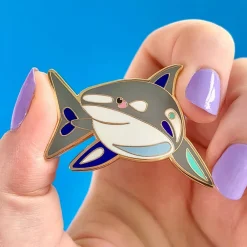 Store The Guileless Great White Shark Enamel Pin Enamel Pins