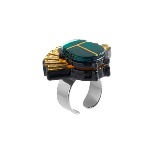 Fashion The Heart Of Egypt Scarab Ring Rings
